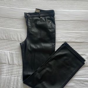Zara Faux Leather Pants